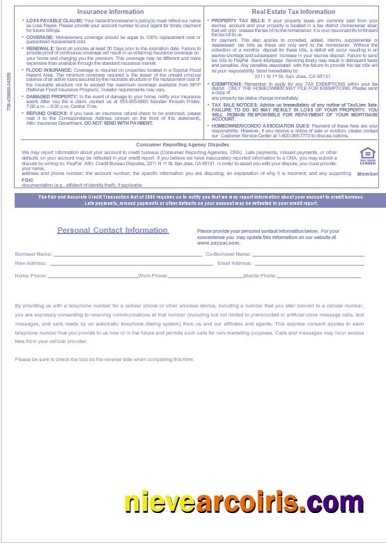 USA PayPal mortgage statement, 3 pages 3